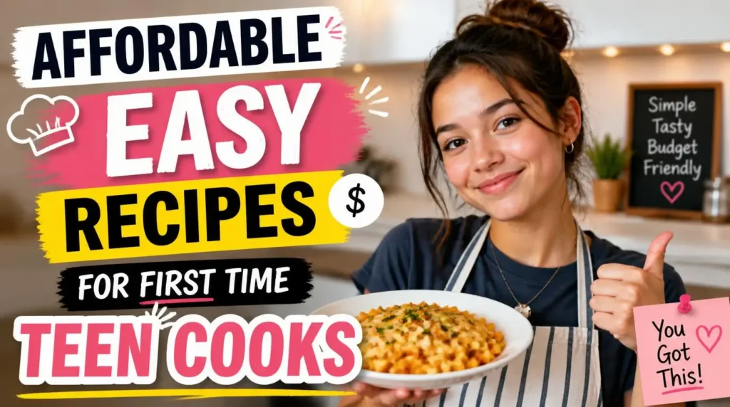 Affordable Easy Recipes for First Time Teen Cooks