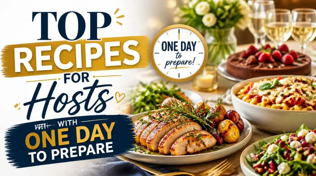 Top Recipes for Hosts with One Day to Prepare