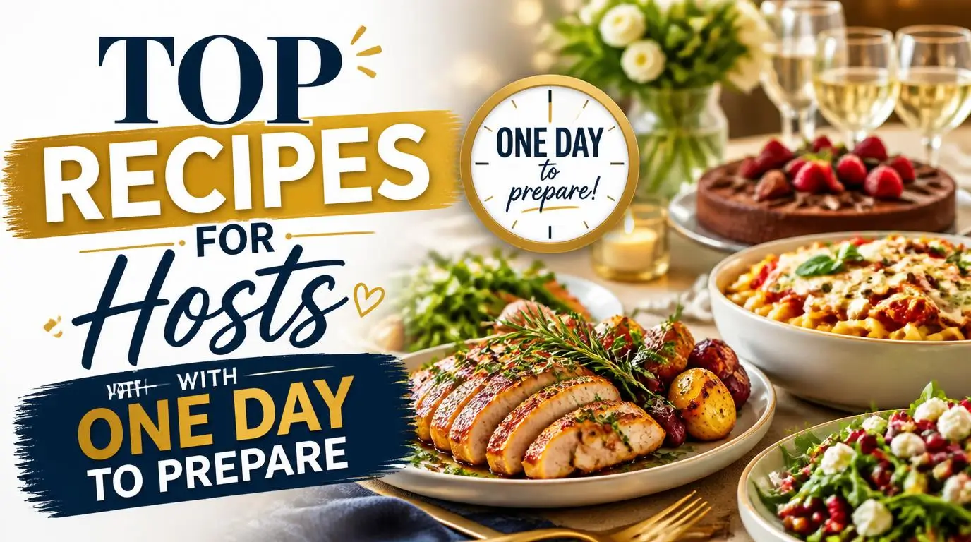 Top Recipes for Hosts with One Day to Prepare